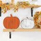 Wooden Fall Pumpkin Decorations for Home – 4PCS Rustic Farmhouse Thanksgiving Pumpkin Block Signs for Tiered Tray, Tabletop, Shelf, Office & Autumn Harvest Mantel Decor